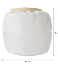 2 Pack Dacron Cloth Filter Replacements For Most Wet Dry Vacuums 5 Gallon And Up, shown with measurements