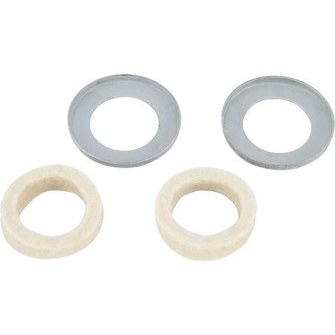 Metal and rubber bushings from Ford 1937 Through 1941 Spindle King Pin Set Complete Kit With Bushings Bearings And Locks To Restore Tight Smooth Steering And Replace Worn Spindle Components For An Old School Hot Rod.