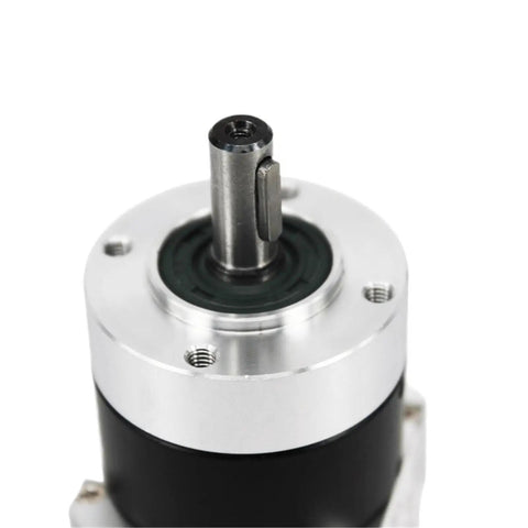 Rock Solid Nema17 Planetary Gearbox Reducer With Whisper Quiet Worm Drive showing keyway shaft and compact design.