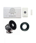 Extra Loud Wireless Doorbell Kit With 120dB Siren For Busy Warehouses And Large Areas, Noisy Shops, Or Industrial Spaces, Complete Coverage Door Buzzer Entry System For Instant Alerts And Reliable Business Entry.