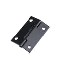 Heavy Duty Folding Hinge For Cabinets And Closet Doors, 1-1/2 Inch, Matte Black Iron Hardware With 96 Screws, Corrosion Resistant, 24 Pack, Easy Install For Home Furniture.