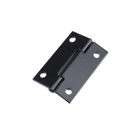 Heavy Duty Folding Hinge For Cabinets And Closet Doors, 1-1/2 Inch, Matte Black Iron Hardware With 96 Screws, Corrosion Resistant, 24 Pack, Easy Install For Home Furniture.