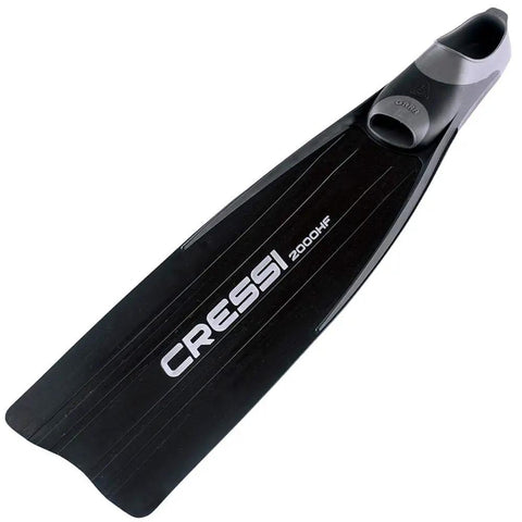 Gara 2000 HF Dive Fins For Scuba And Snorkelers Black Size 44 And 45 Three Material Construction with Soft Elastomer Foot Pocket