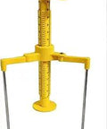 10 Pack Super Reliable Screed Leveling Tripods Perfect for Checking Height in Liquid Mortar These Bad Boys Feature a Three Sided Unique Ruler Display Plus Laser Line on Axis Ruler Made from Tough Stainless Steel and ABS They Adjust from 5 to 110mm.