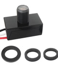 Dusk To Dawn Outdoor Photocell Sensor Switch 12V DC Auto On Off Post Lamp Light Control 5A, shown with components.