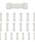 Pack Of 20 Half Inch Pvc Compression Couplings Schedule 40 Tough Rubber Gasket installed for yard sprinklers and irrigation.