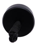 Dust Plug Protector Cap for Dive Tanks and Regulators, black POM material with rope, front view