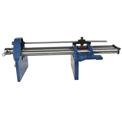 Heavy Duty 10 Inch Cast Iron Woodworking Vise For Cutting And Drilling With Quick Release Jaw And 4 Inch Throat Depth side view