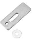 Iron component of Mini Hold Down Clamp Kit For CNC Router Table And Wood Engraving shown with washer, quick release clamps feature
