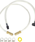 Boat Bleed Filler Kit For Seastar And BayStar Hydraulic Steering Systems with brass quick connect hose and bleeding fittings