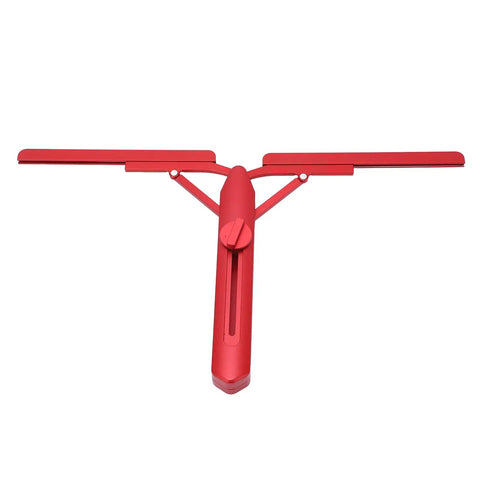 No Sweat Miter Saw Angle Duplicator Professional Grade Foldable Angle Finder Protractor, lightweight aluminum, red color, precise angle measurements.