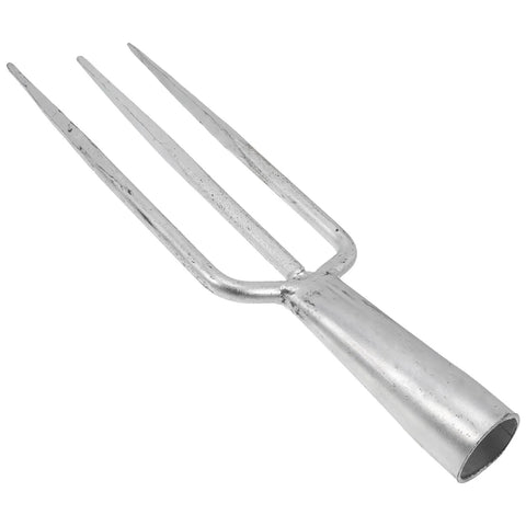 Three-Prong Fish Fork Beefed-Up Heavy Duty Steel Garden Tool For Fishing And Harvesting Ergonomic Handle Versatile Outdoor Fork
