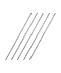 5-piece set of 2.5mm x 150mm 304 stainless steel solid round rods for DIY crafts and metalwork, rust resistant and high hardness