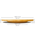 20 Inch Extra Large Bamboo Lazy Susan Turntable Round Rotating Serving Tray For Kitchen And Dining Tables Ideal For Parties