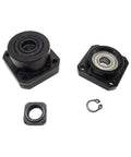 Two Piece FK12 Fixed Side And FF12 Floated Side End Support Kit for SFU1605 SFU1604 Ball Screw CNC Parts on white background