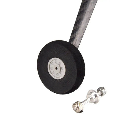 Carbon Fiber Landing Gear Wheel Kit For 260 30E RC Jet Airplane DIY Parts Set With 1.77 Inch Foam Wheels Lightweight Durable Gear M4 Axles