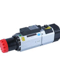 Super Hefty 9KW Automatic Spindle With ISO30 Interface Air Cooling And Dual Voltage 220V 380V featuring streamlined design and red top.