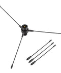 UHF Fiberglass Antenna With Ground Plane Kit For 400-470 MHz GMRS Base Use, 17 Inch Length, SO239 Connector components