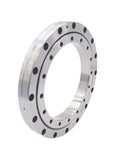 Badass Heavy Duty Cross Roller Bearing 280X355X25.4 for CNC machinery with smooth steel design and mounting holes.