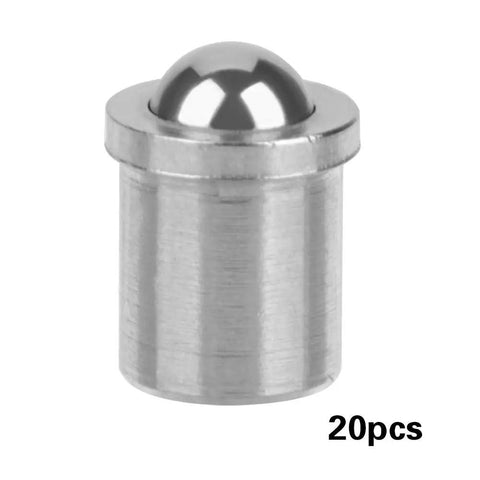 Close-up of a single 304 stainless steel spring ball plunger from the Badass 20 Pack Spring Ball Plungers For Rock Solid Positioning.