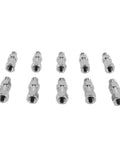 The Real Deal Heavy Duty Stainless Steel Hydraulic Hose Fittings Three Eighth Inch NPT Female To Male Swivel Adapter With Rotating Joint Stops Kinking No Sweat Flexibility For Plumbing Projects Or Auto Repair Work And DIY Enthusiasts set of 10