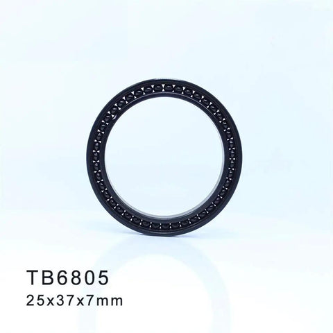 Rock Solid High Temperature Full Ball Bearing 25X37X7Mm Thin Section Design for power transmission, compact view of TB6805