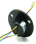 2A Six Channel Slip Ring Rotary Connector For Pan Tilt Stage Lighting And Monitoring Gear with multicolored wires