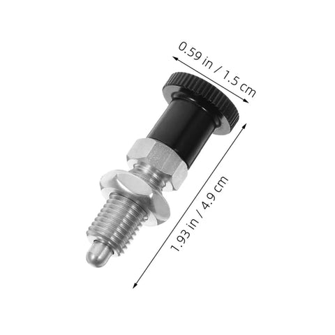 Built Damn Tough Stainless Steel Self Locking Indexing Plunger With Slick Spring Return Knob for jigs, clamps and fixtures.