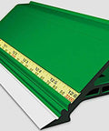 Mark II Trimmaster Aluminum Bending Brake With Power Lock Heavy Duty Pro Grade 10 Ft By 6 In in green with measurement scale