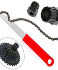 Three Pack Bike Cassette Removal Tools Kit With Chain Whip Tools And Lockring Nut Tool For 7 To 12 Speed Chains Pro Grade Steel