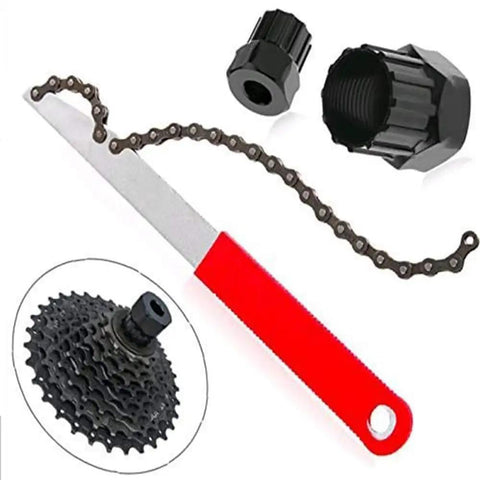 Three Pack Bike Cassette Removal Tools Kit With Chain Whip Tools And Lockring Nut Tool For 7 To 12 Speed Chains Pro Grade Steel