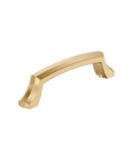 Bellamy Champagne Bronze Cabinet Pull 3-3/4 Inch Center To Center Mounting For Cabinets Drawers And Furniture 4-5/8 Inch Overall Length