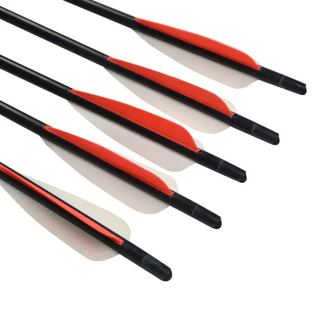 Close-up of 24 Inch Crossbow Release Bolts Set With Decocking System For Bow And Archery Hunting Durable Glass Wrap Construction