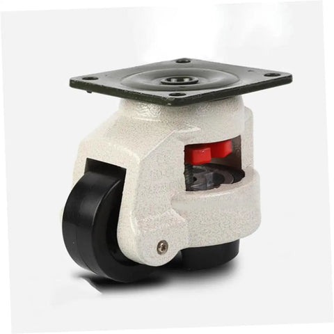 Heavy Duty Adjustable Swivel Casters 4 Pack 3 Inch Plate Wheels For Rock Solid Furniture Moving Workbench Upgrade close-up view