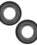 Front Wheel Hub Bearing Pair Kit for Hyundai Elantra Veloster Forte Soul and Forte5 Driver Left and Passenger Right Front Wheel Bearings Compatible With 2010-2018 Forte 2010-2016 Soul 2010-2017 Veloster 2014-2018 Forte5 2010-2016 Elantra showing two black hub bearings.