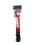 Front view of Universal Kickstand Bracket For Motorcycles Dirt Bikes And Scooters With 55mm Hole Spacing, Heavy Duty Steel Side Stand Mount, No Fuss Install With Screws, Anti Rust Finish, Fits Most Bikes.