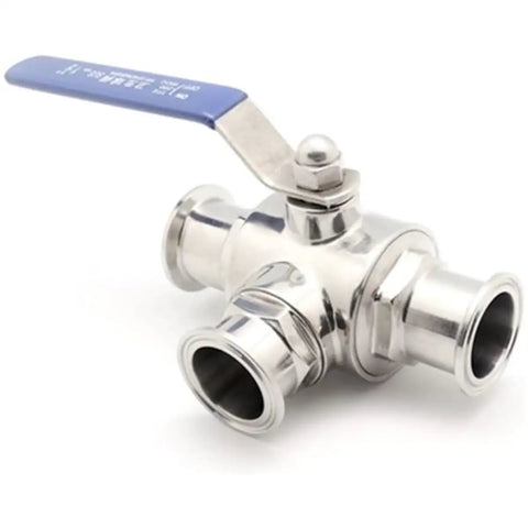 Heavy Duty 304 Stainless Steel Three Way Ball Valve With T Port And L Port Configurations For Plumbing And Hydraulic Projects, 3 port design