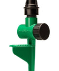 Pro Grade Hose End Sprinkler with High Efficiency Rotary Pattern, hand adjustable, metal spike for precise lawn and garden watering