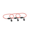 Inline 16 Gauge Fuse Holder Kit For Mini Blade Fuses With 3 Pieces And 6 Mini Fuses 5A 7.5A 10A 30cm Wire 32V DC RoHS Certified Vehicle Electrical Protection