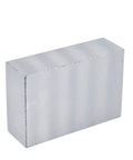 1 x 2 x 3 inch hardened steel machinist milling block, no holes, front-right view