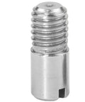 Close-up of Spot On Locating Dowel Pin Set With External Thread In 304 Stainless Steel For Precision Alignment, showing threading detail.