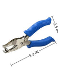 Two Pack One Quarter Inch Circle Hole Punches Handy Handheld Paper Punch For Scrapbooks Cards Invitations Tags DIY Crafts Steel Construction Blue Handle Great For Card Making And Gift Tag Projects