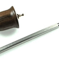 Carbide woodturning tool with 12-inch aluminum lathe handle and turned wooden knob