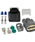 3 Pin Plus 2 Pin EPS Power Steering Pump Wire Plug Connector Adapter Housing Seal Kit for Volvo Ford