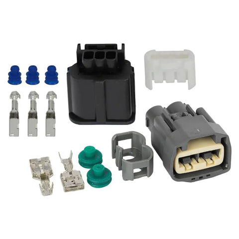 3 Pin Plus 2 Pin EPS Power Steering Pump Wire Plug Connector Adapter Housing Seal Kit for Volvo Ford