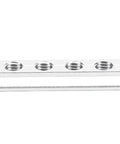 Heavy Duty Truck Bed T Slot Nuts 8mm Tie Down Hardware, 50x20x6.5mm metal with 4 threaded holes for secure cargo.