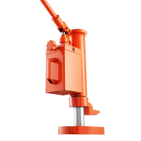 Heavy Duty Hydraulic Toe Jack 10 Ton Lift Capacity Rock Solid Machine Jack with 360 swivel body and handle detail