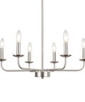 Six Light Farmhouse Candle Chandelier In Black And Brass For Bedrooms Kitchen Island And Dining Rooms Ceiling Light Fixture Pendant Lighting