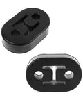 Two Pack Car Exhaust Hanger Rubber Mounts With 0.47 Inch Insulator Bushing, Adjustable Muffler Hanger, black oval design