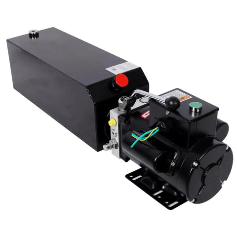 Heavy Duty Hydraulic Power Unit Pump For Car Lift And Dump Trailer With 16 Quart Oil Reservoir 220V AC Single Phase 3200 Psi High Pressure.